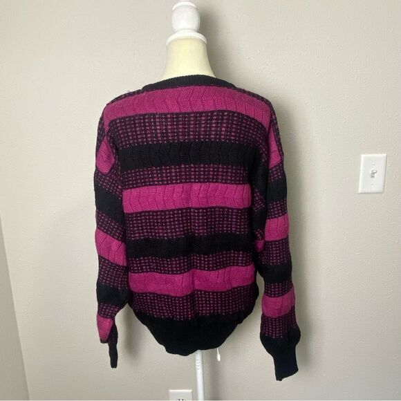 Vintage 80's Northwestern Knitting Co. Wool Blend Knit Sweater Women's Size L - Picture 2 of 14